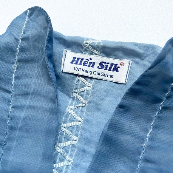 Hien Silk blouse - Light blue medium - Picture 4 of 4